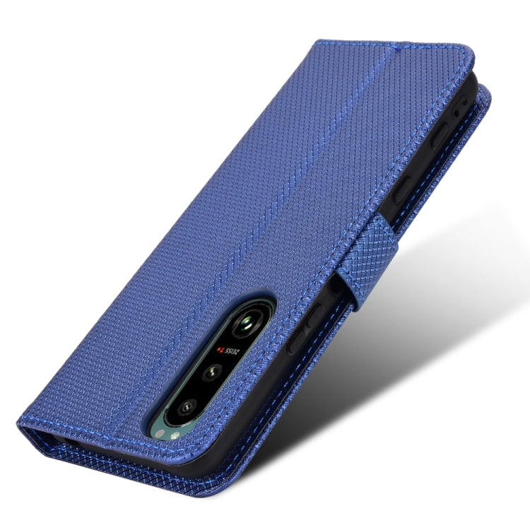 For Sony Xperia 5 III Diamond Texture Leather Phone Case