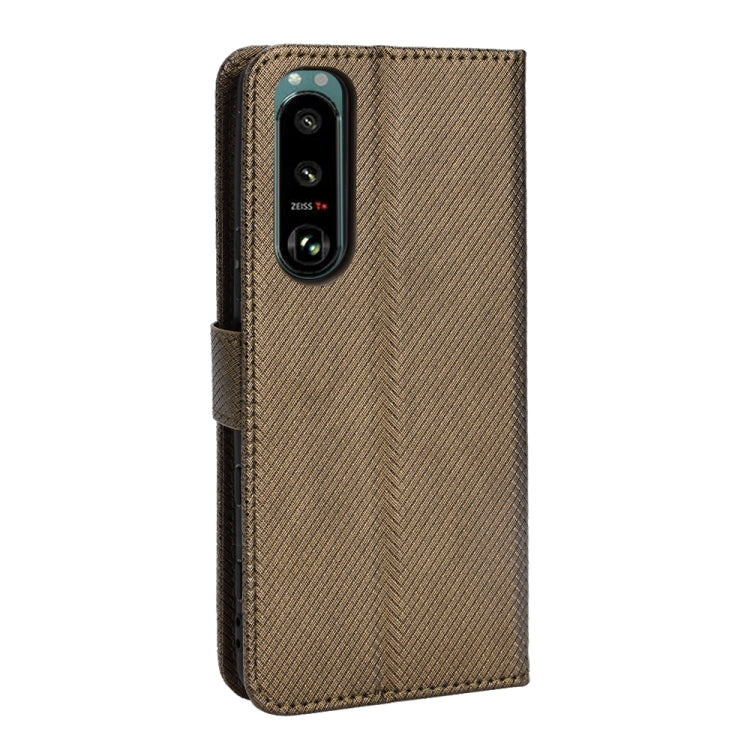 For Sony Xperia 5 III Diamond Texture Leather Phone Case