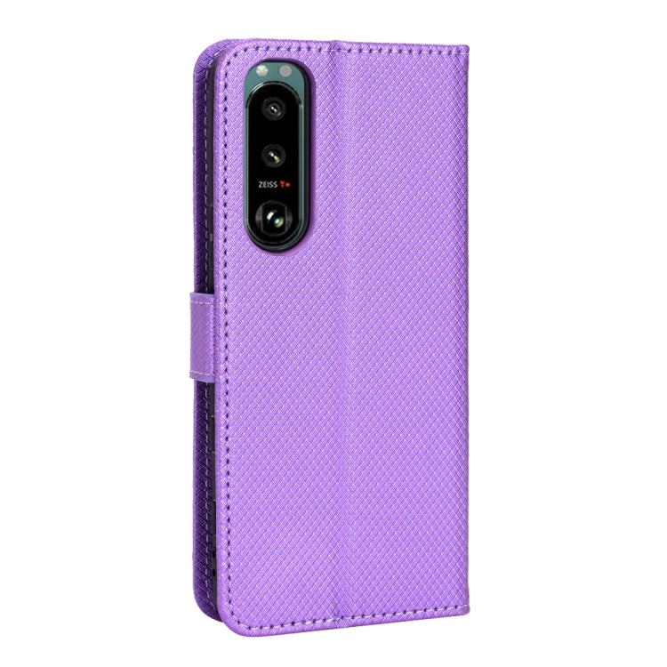 For Sony Xperia 5 III Diamond Texture Leather Phone Case