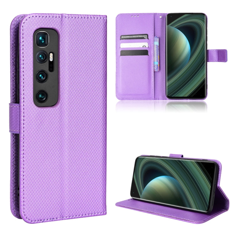 For Xiaomi Mi 10 Ultra Diamond Texture Leather Phone Case