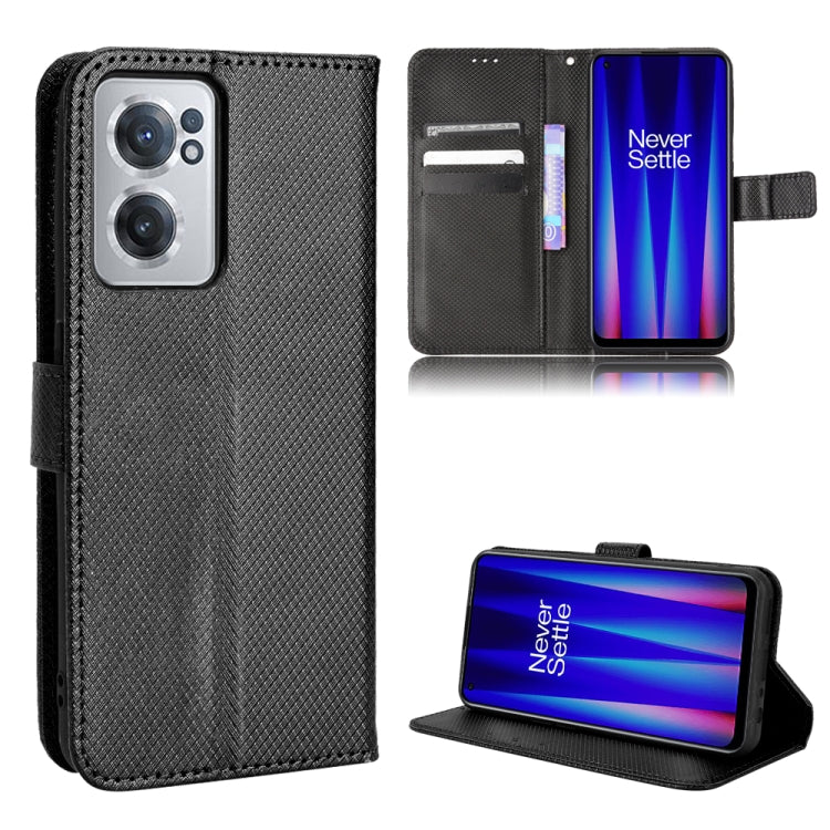 For OnePlus Nord CE 2 5G Diamond Texture Leather Phone Case