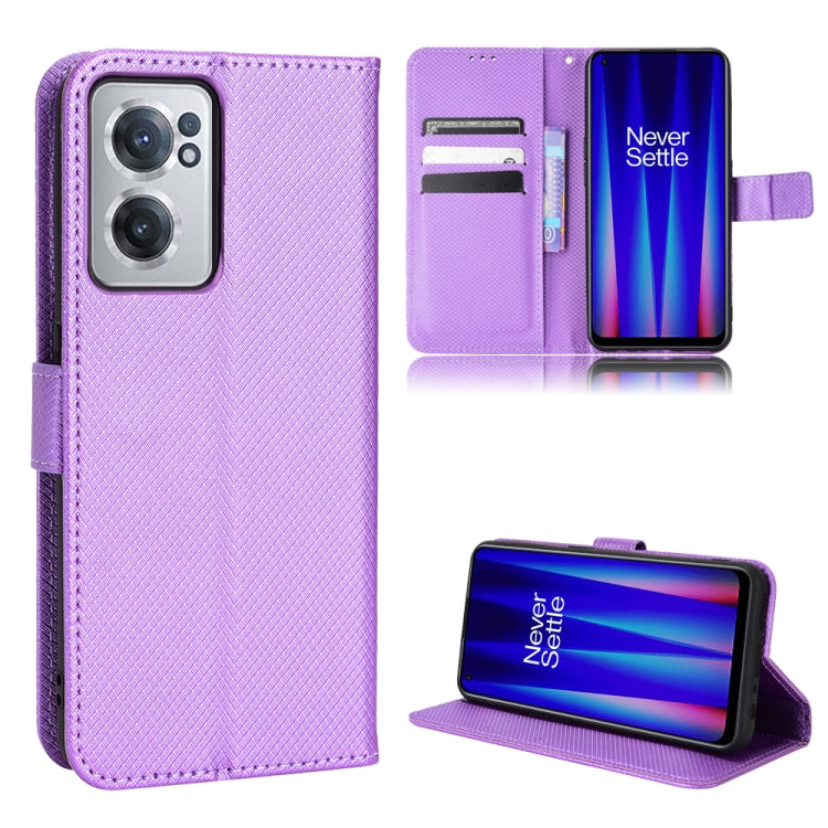 For OnePlus Nord CE 2 5G Diamond Texture Leather Phone Case