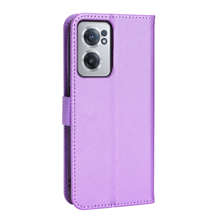 For OnePlus Nord CE 2 5G Diamond Texture Leather Phone Case