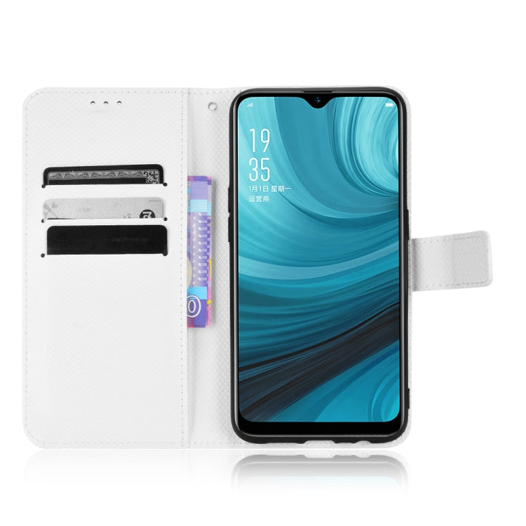 For OPPO A7 / AX7 / A5s / AX5s / A21 Diamond Texture Leather Phone Case