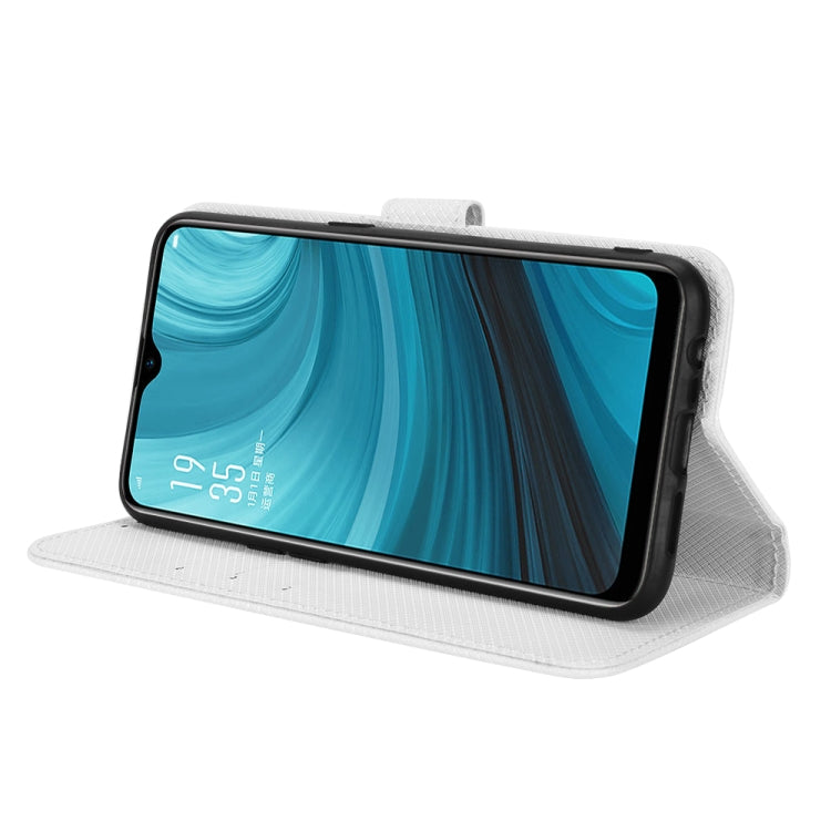 For OPPO A7 / AX7 / A5s / AX5s / A21 Diamond Texture Leather Phone Case