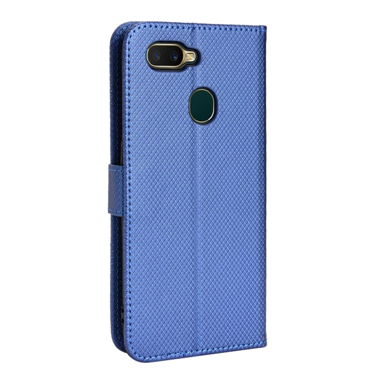 For OPPO A7 / AX7 / A5s / AX5s / A21 Diamond Texture Leather Phone Case