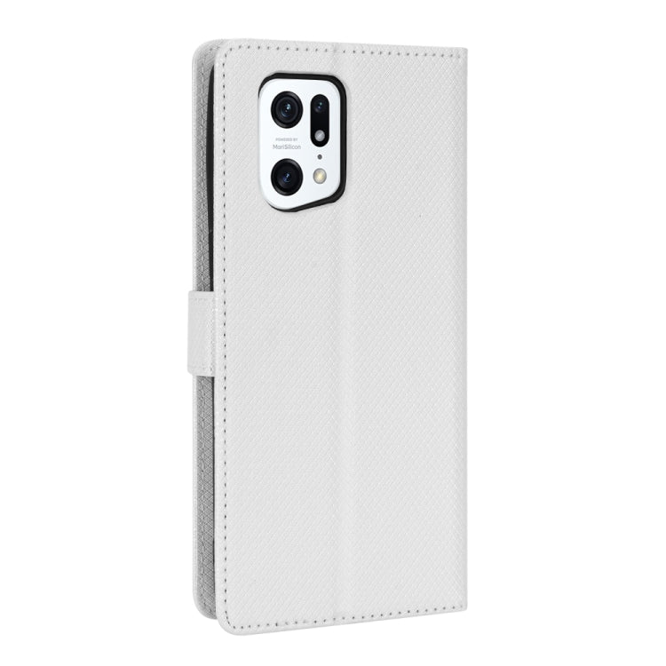 For OPPO Find X5 Pro Diamond Texture Leather Phone Case