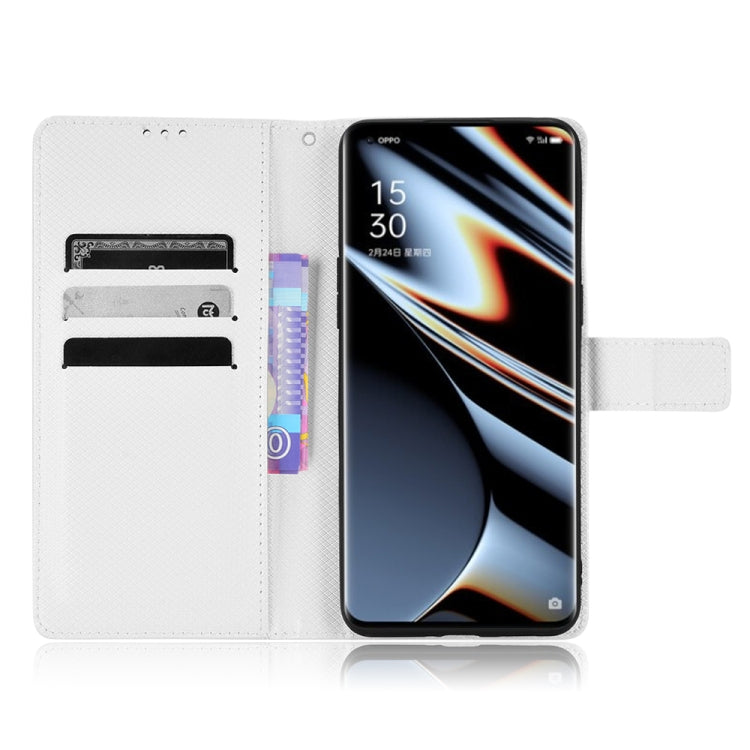 For OPPO Find X5 Pro Diamond Texture Leather Phone Case