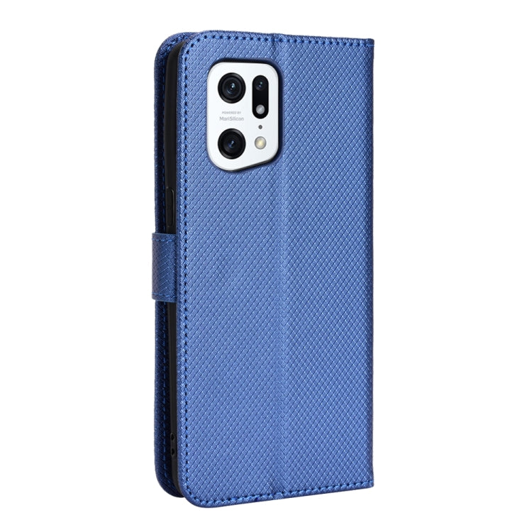 For OPPO Find X5 Pro Diamond Texture Leather Phone Case