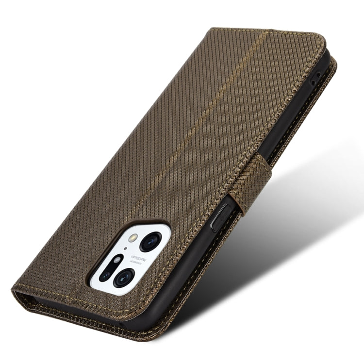 For OPPO Find X5 Pro Diamond Texture Leather Phone Case