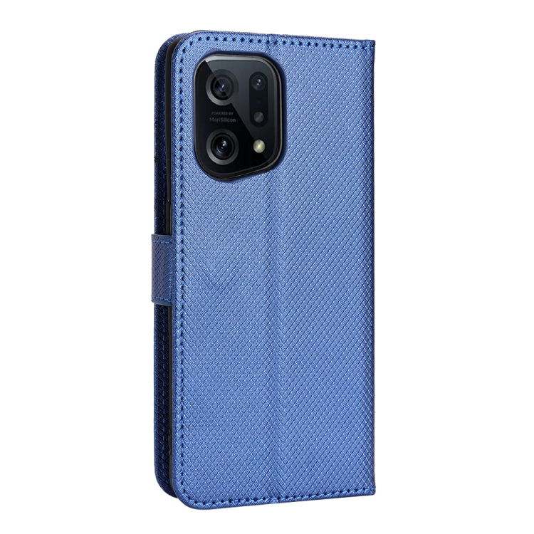 For OPPO Find X5 Diamond Texture Leather Phone Case
