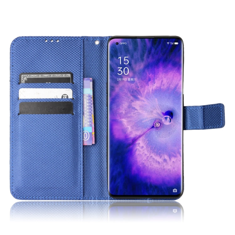 For OPPO Find X5 Diamond Texture Leather Phone Case