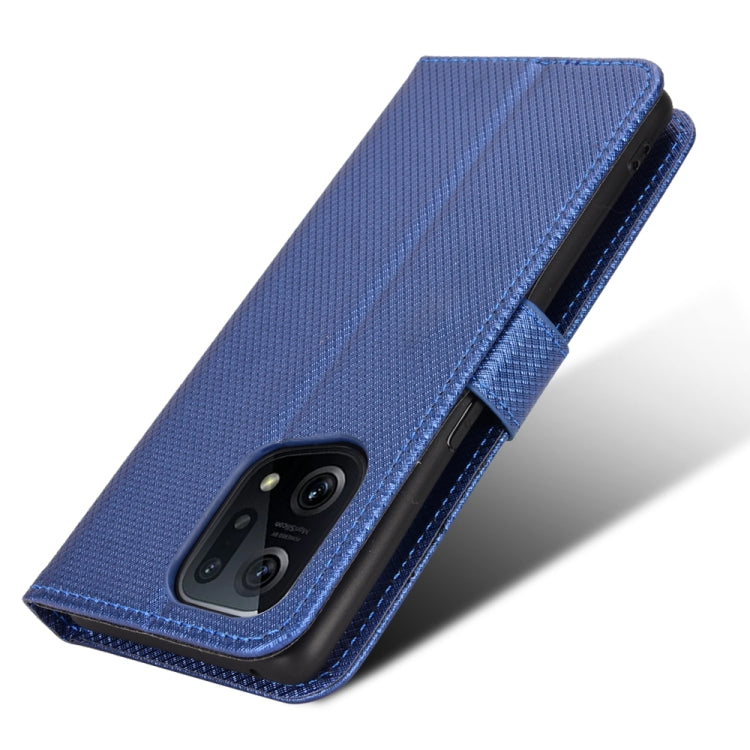 For OPPO Find X5 Diamond Texture Leather Phone Case