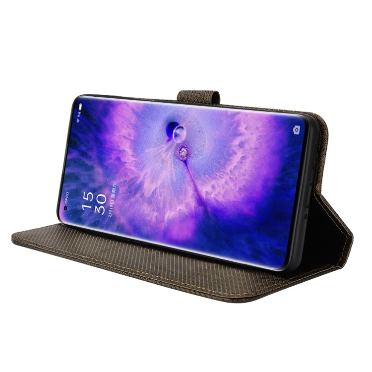 For OPPO Find X5 Diamond Texture Leather Phone Case