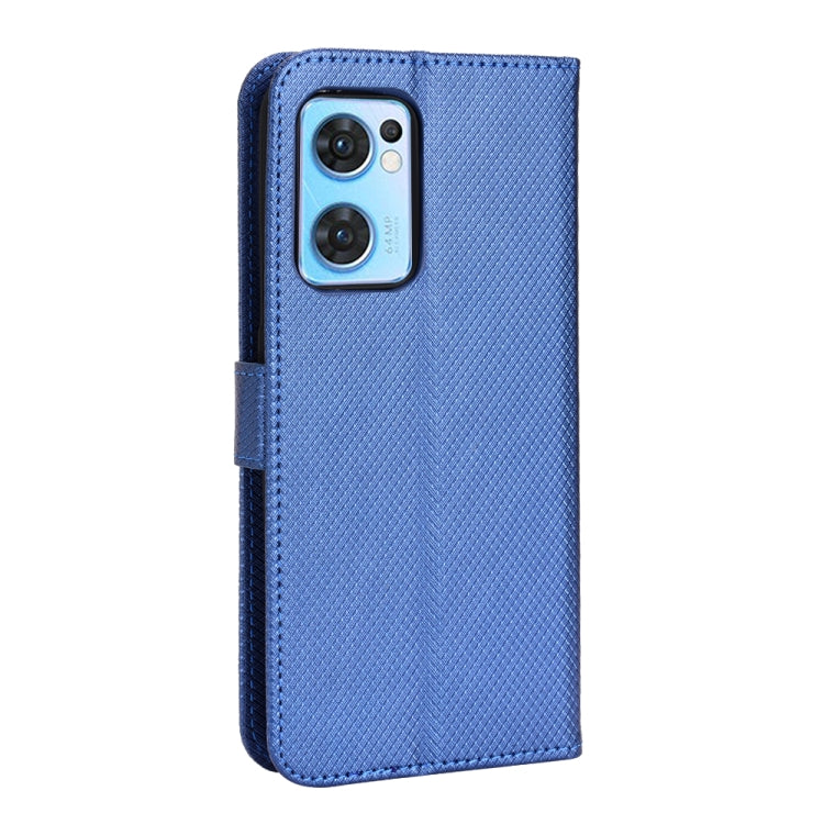For OPPO Reno7 5G / Find X5 Lite Diamond Texture Leather Phone Case