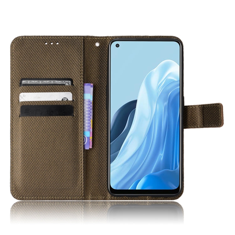 For OPPO Reno7 5G / Find X5 Lite Diamond Texture Leather Phone Case