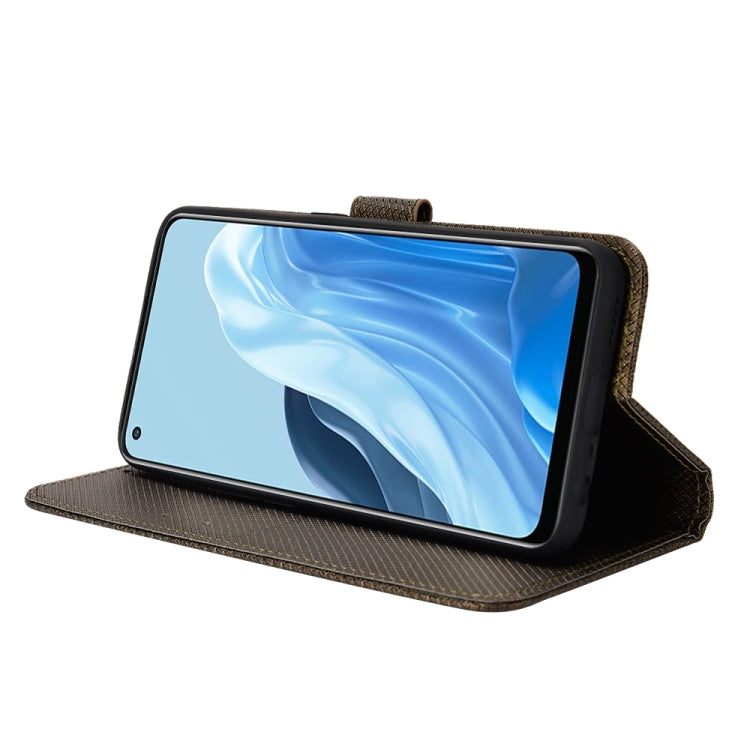 For OPPO Reno7 5G / Find X5 Lite Diamond Texture Leather Phone Case