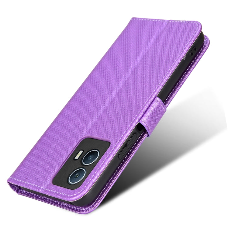 For vivo iQOO U5 5G Diamond Texture Leather Phone Case