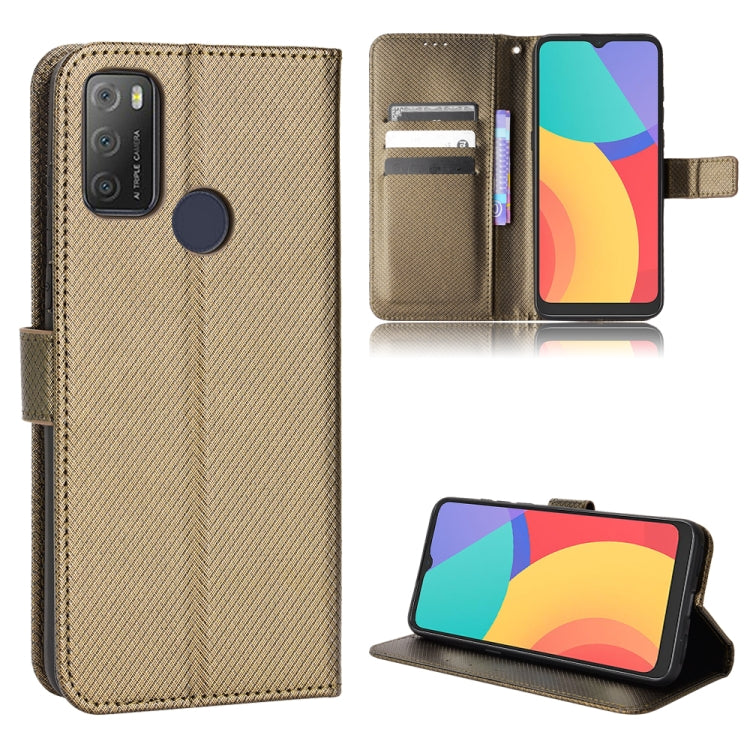 For Alcatel 1S 2021 / 3L 2021 / TCL 20E / 20Y Diamond Texture Leather Phone Case