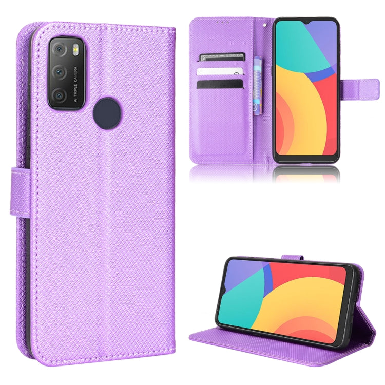 For Alcatel 1S 2021 / 3L 2021 / TCL 20E / 20Y Diamond Texture Leather Phone Case