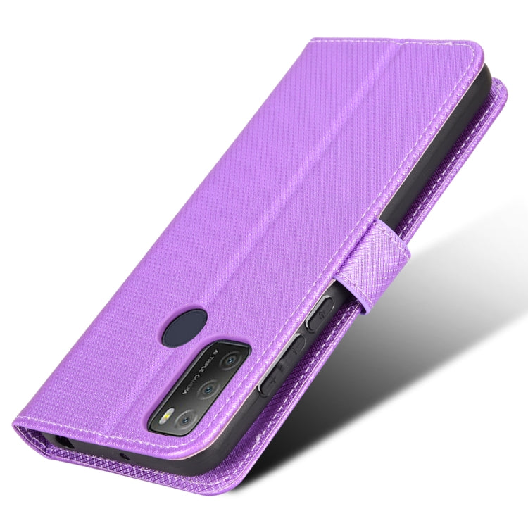 For Alcatel 1S 2021 / 3L 2021 / TCL 20E / 20Y Diamond Texture Leather Phone Case