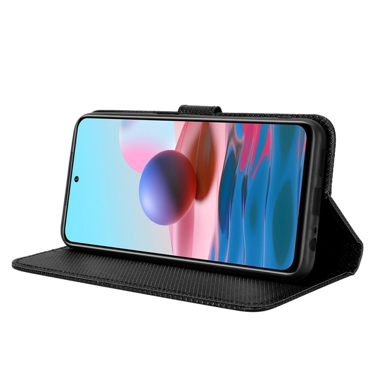 For Xiaomi Redmi Note 10 4G / Note 10S Diamond Texture Leather Phone Case