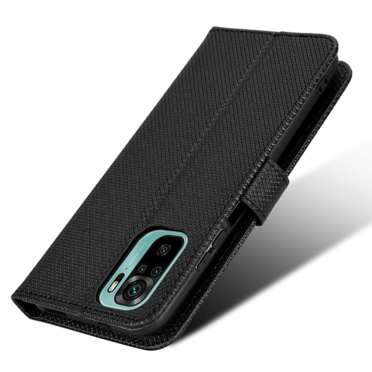 For Xiaomi Redmi Note 10 4G / Note 10S Diamond Texture Leather Phone Case