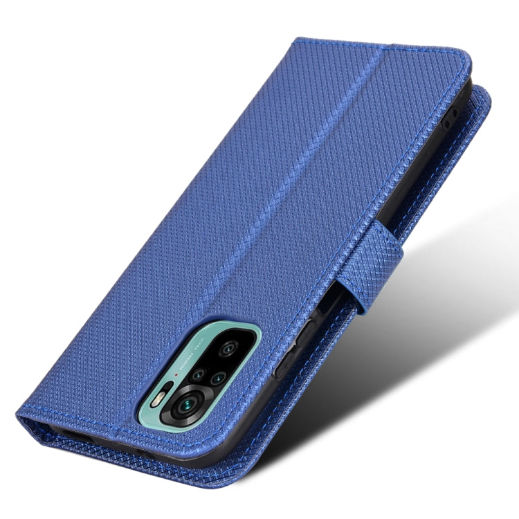 For Xiaomi Redmi Note 10 4G / Note 10S Diamond Texture Leather Phone Case