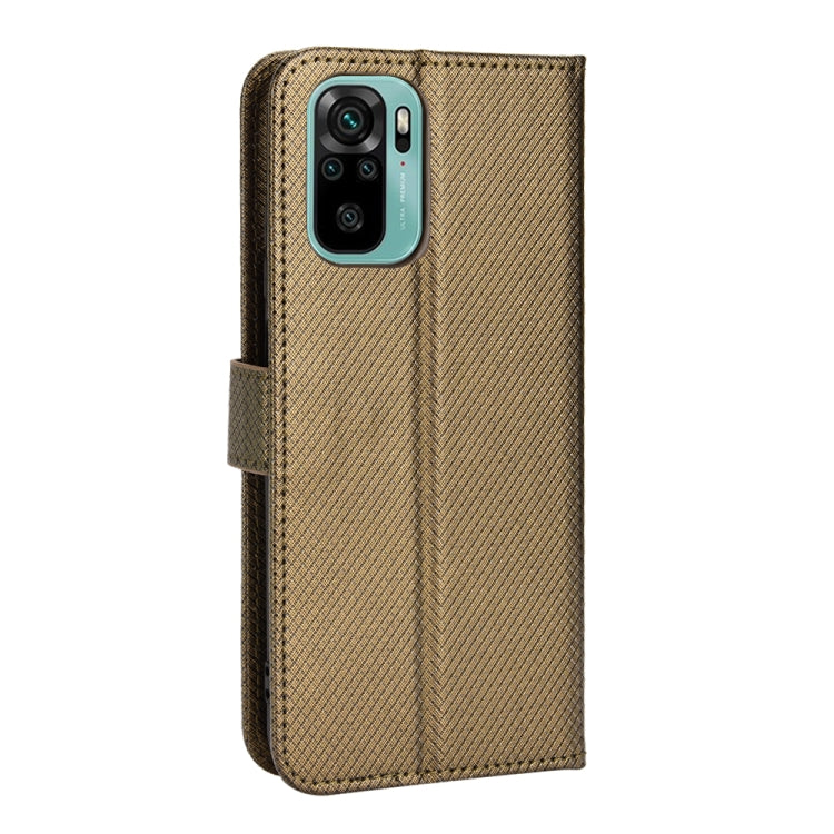 For Xiaomi Redmi Note 10 4G / Note 10S Diamond Texture Leather Phone Case