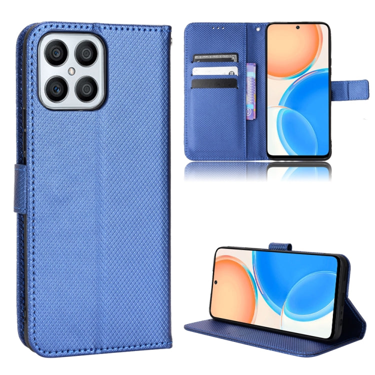 For Honor X8 Diamond Texture Leather Phone Case