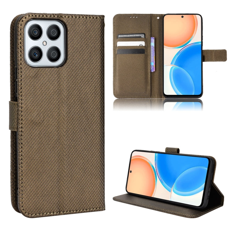 For Honor X8 Diamond Texture Leather Phone Case