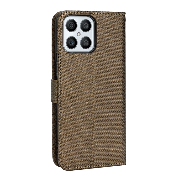 For Honor X8 Diamond Texture Leather Phone Case