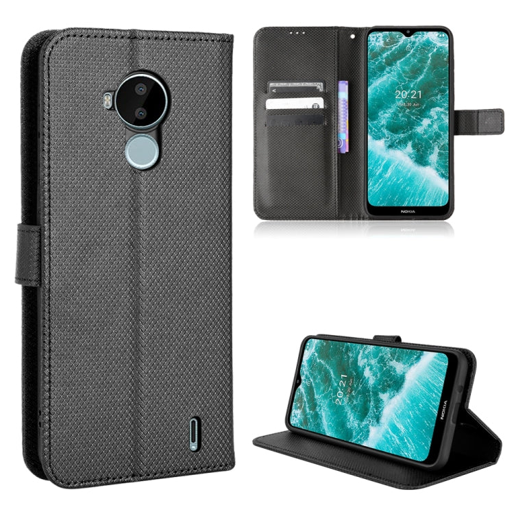 For Nokia C30 Diamond Texture Leather Phone Case