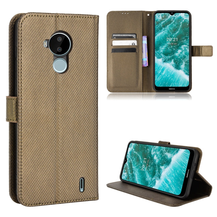 For Nokia C30 Diamond Texture Leather Phone Case