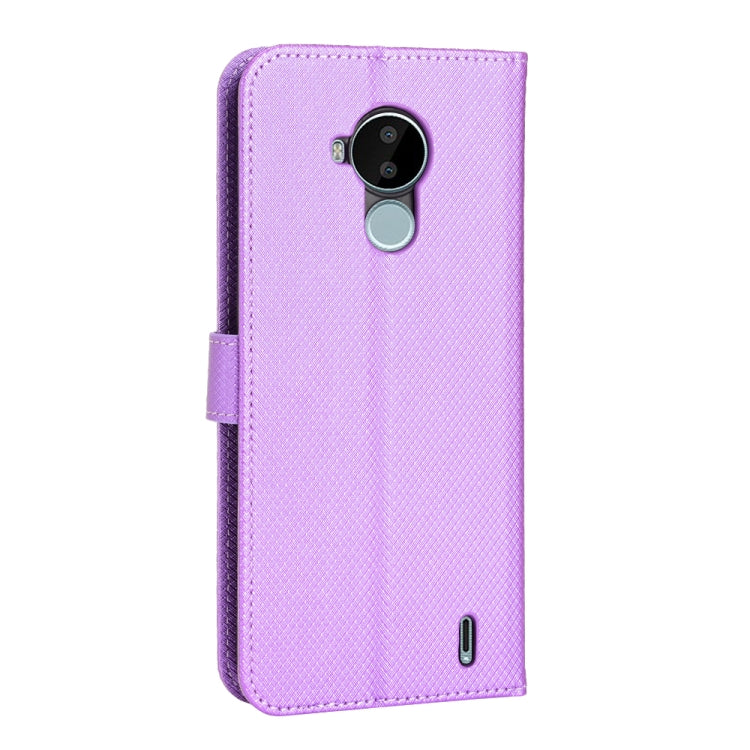 For Nokia C30 Diamond Texture Leather Phone Case