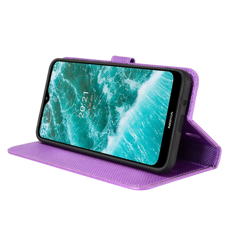 For Nokia C30 Diamond Texture Leather Phone Case