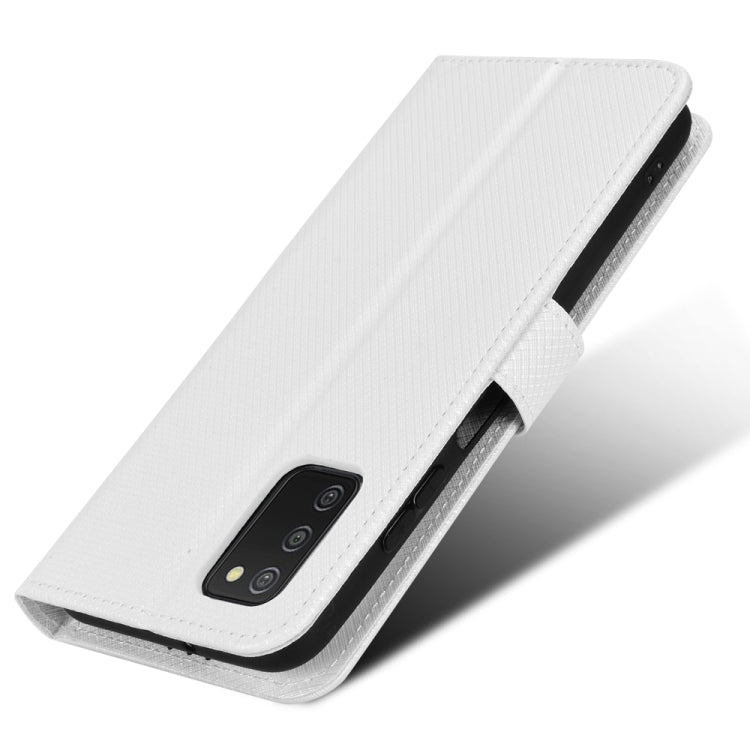 For Samsung Galaxy A03s 164.2mm Diamond Texture Leather Phone Case