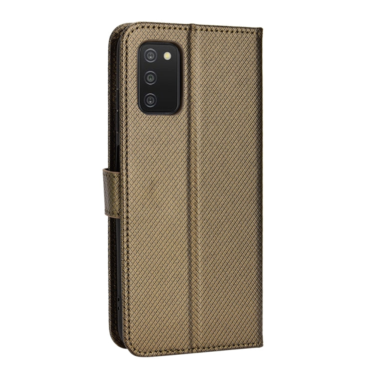 For Samsung Galaxy A03s 164.2mm Diamond Texture Leather Phone Case