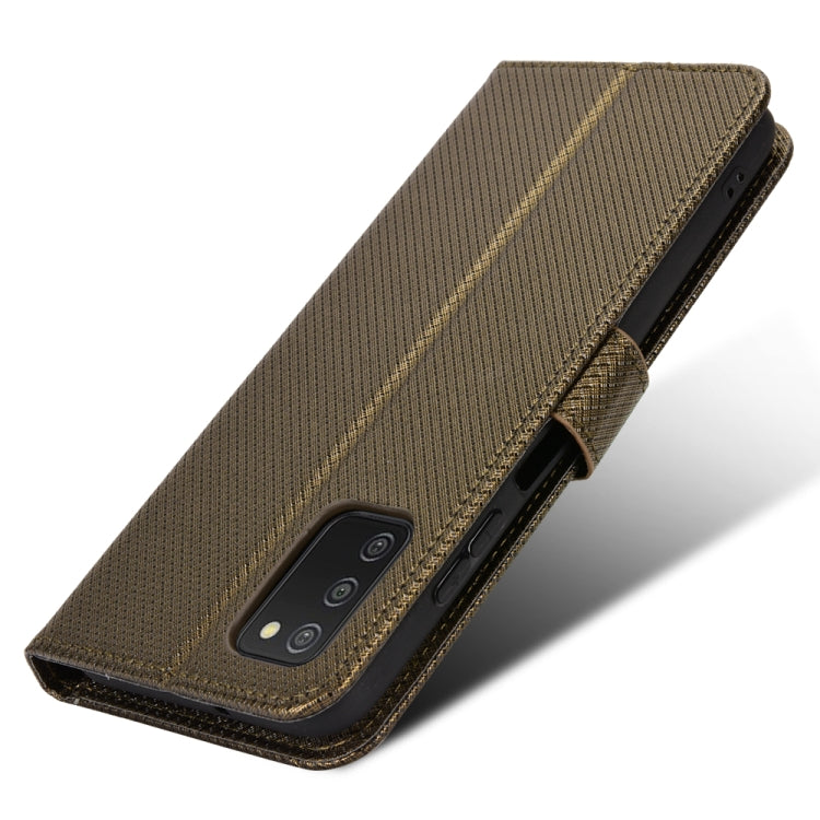 For Samsung Galaxy A03s 164.2mm Diamond Texture Leather Phone Case