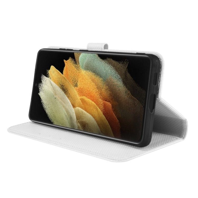 For Samsung Galaxy S21 Ultra 5G Diamond Texture Leather Phone Case
