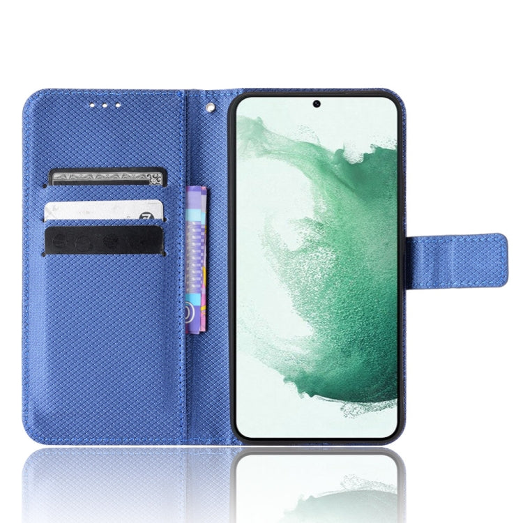 For Samsung Galaxy S22+ 5G Diamond Texture Leather Phone Case