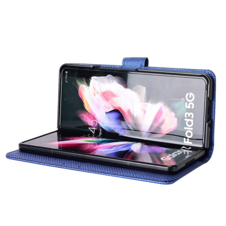 For Samsung Galaxy Z Fold3 5G Diamond Texture Leather Phone Case