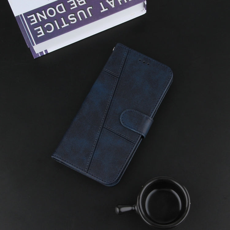 For Motorola Moto G10 Stitching Calf Texture Buckle Leather Phone Case