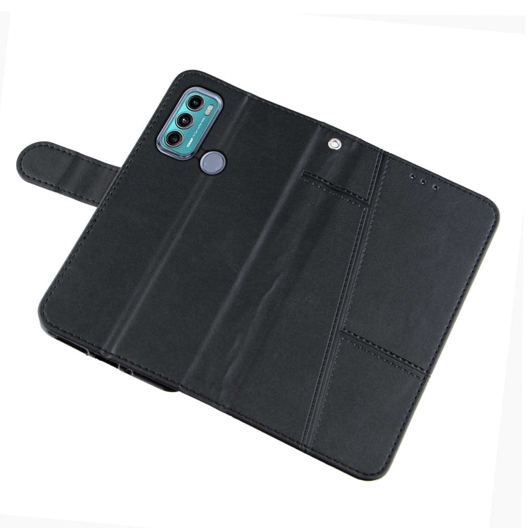 For Motorola Moto G40 / G60 Stitching Calf Texture Buckle Leather Phone Case