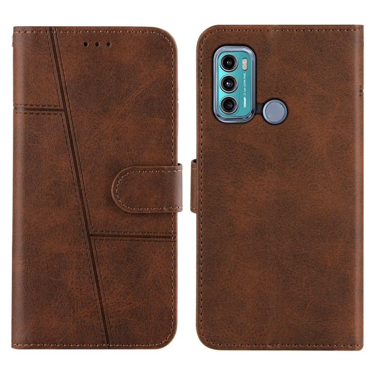 For Motorola Moto G40 / G60 Stitching Calf Texture Buckle Leather Phone Case