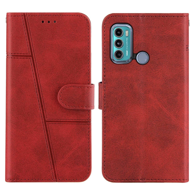 For Motorola Moto G40 / G60 Stitching Calf Texture Buckle Leather Phone Case