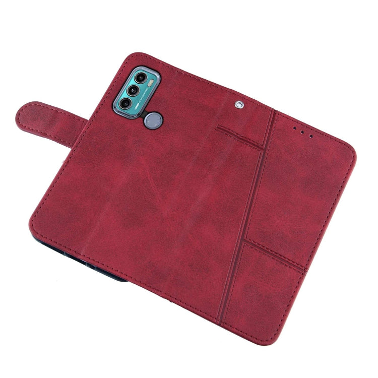 For Motorola Moto G40 / G60 Stitching Calf Texture Buckle Leather Phone Case