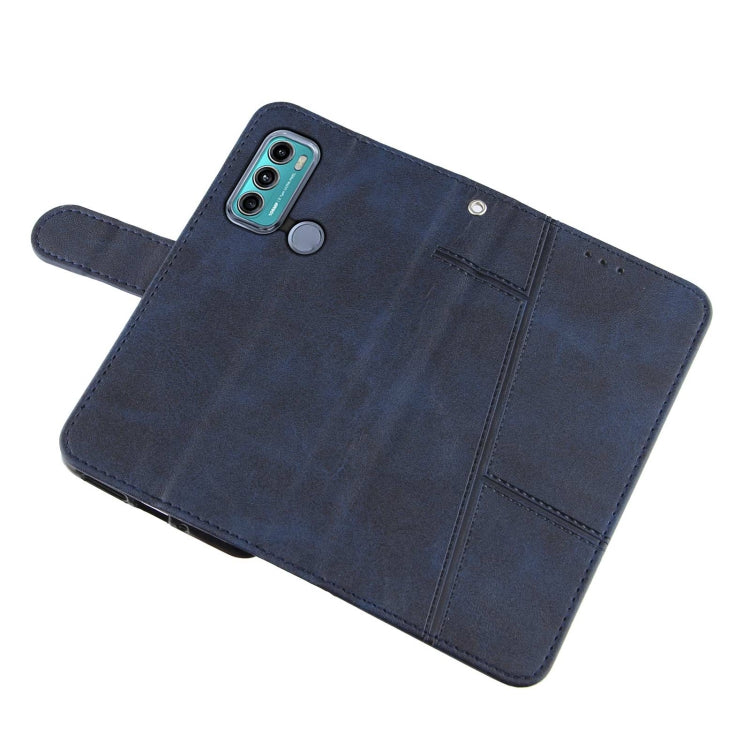 For Motorola Moto G40 / G60 Stitching Calf Texture Buckle Leather Phone Case