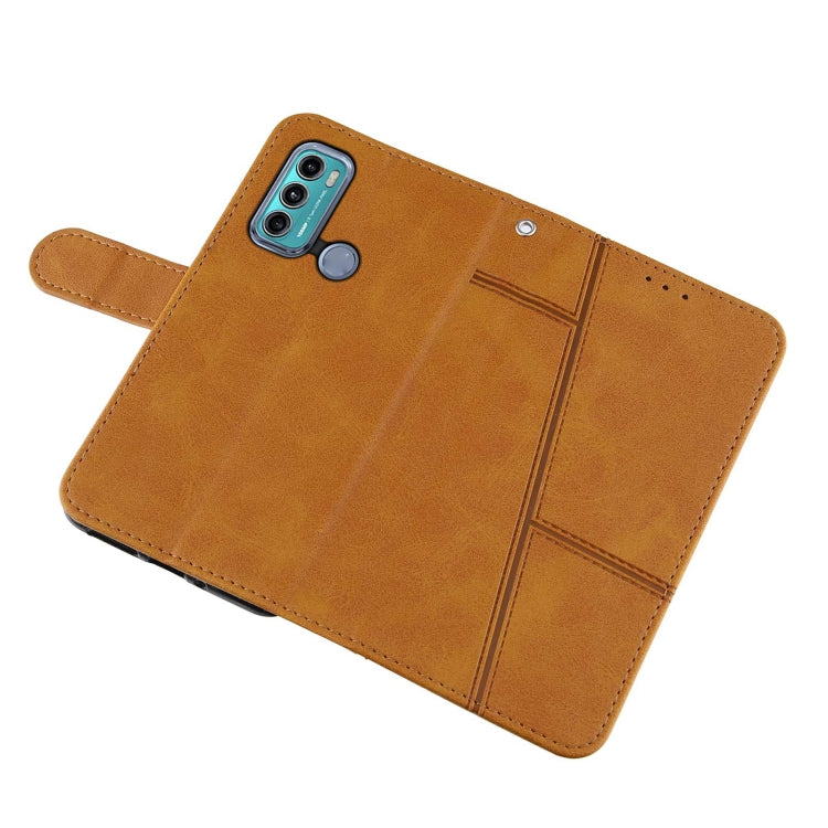 For Motorola Moto G40 / G60 Stitching Calf Texture Buckle Leather Phone Case