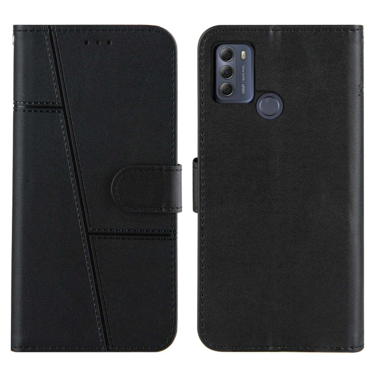 For Motorola Moto G50 Stitching Calf Texture Buckle Leather Phone Case
